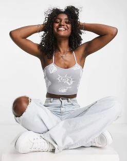 Urban Revivo Knitted Vest In Grey For Women -Urban Revivo Sales unnamed file 2057