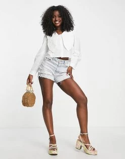 Urban Revivo Collared Blouse In Off White For Women -Urban Revivo Sales unnamed file 2095