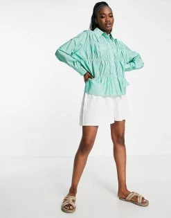 Urban Revivo Ruched Detail Shirt In Light Green For Women 9 Urban Revivo Ruched Detail Shirt In Light Green For Women -Urban Revivo Sales unnamed file 2120