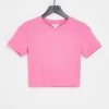 Urban Revivo Ribbed T-shirt In Pink For Women -Urban Revivo Sales unnamed file 2138