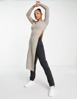 Urban Revivo Knitted Longline Top In Taupe For Women -Urban Revivo Sales unnamed file 2151