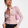 Urban Revivo Polo Neck Long Sleeve Top In Pink For Women -Urban Revivo Sales unnamed file 2188