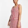Urban Revivo Scoop Neck Mini Dress In Red Check For Women -Urban Revivo Sales unnamed file 220