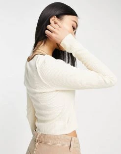 Urban Revivo Collar Detail Long Sleeve Top In White For Women -Urban Revivo Sales unnamed file 2201
