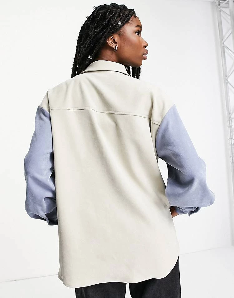 Urban Revivo Shirt In Cream And Blue For Women 4 Urban Revivo Shirt In Cream And Blue For Women - Image 2