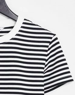 Urban Revivo Round Neck Jersey Top In Green Stripe For Women -Urban Revivo Sales unnamed file 2295