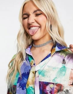 Urban Revivo Abstract Print Shirt In Multi For Women Blue 10 Urban Revivo Abstract Print Shirt In Multi For Women Blue -Urban Revivo Sales unnamed file 2351