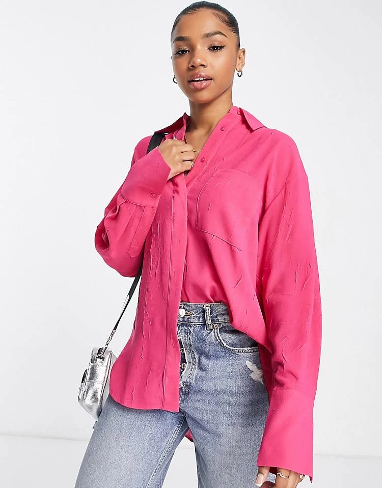 Urban Revivo Shirt In Pink For Women 7 Urban Revivo Shirt In Pink For Women - Image 5