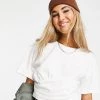Urban Revivo Ruched Front T-shirt In White For Women 1 Urban Revivo Ruched Front T-shirt In White For Women -Urban Revivo Sales unnamed file 2393