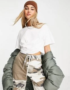 Urban Revivo Ruched Front T-shirt In White For Women -Urban Revivo Sales unnamed file 2396