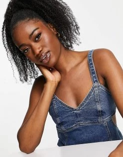 Urban Revivo Cut Out Detail Mini Denim Dress In Blue For Women -Urban Revivo Sales unnamed file 242