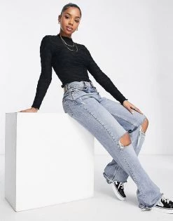 Urban Revivo Long Sleeve High Neck Mock Ruffle Top In Black For Women 10 Urban Revivo Long Sleeve High Neck Mock Ruffle Top In Black For Women -Urban Revivo Sales unnamed file 2426