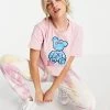 Urban Revivo Bear Graphic T-shirt In Pink For Women -Urban Revivo Sales unnamed file 2438