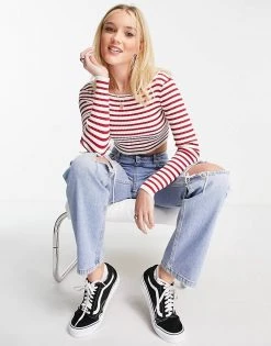 Urban Revivo Long Sleeve Knitted Top In Red Stripe For Women 9 Urban Revivo Long Sleeve Knitted Top In Red Stripe For Women -Urban Revivo Sales unnamed file 2515