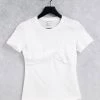 Urban Revivo Bustier Detail T-shirt In White For Women