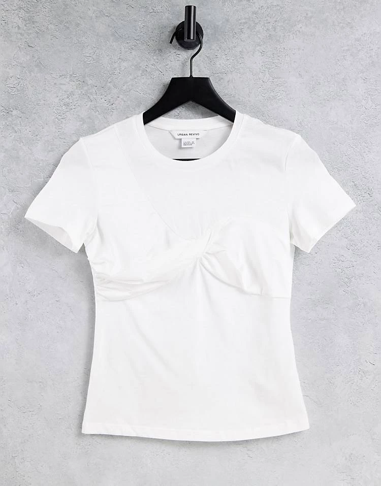 Urban Revivo Bustier Detail T-shirt In White For Women 7 Urban Revivo Bustier Detail T-shirt In White For Women - Image 5