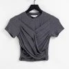 Urban Revivo Twist Front T-shirt In Dark Grey For Women -Urban Revivo Sales unnamed file 2588