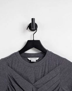 Urban Revivo Twist Front T-shirt In Dark Grey For Women -Urban Revivo Sales unnamed file 2590