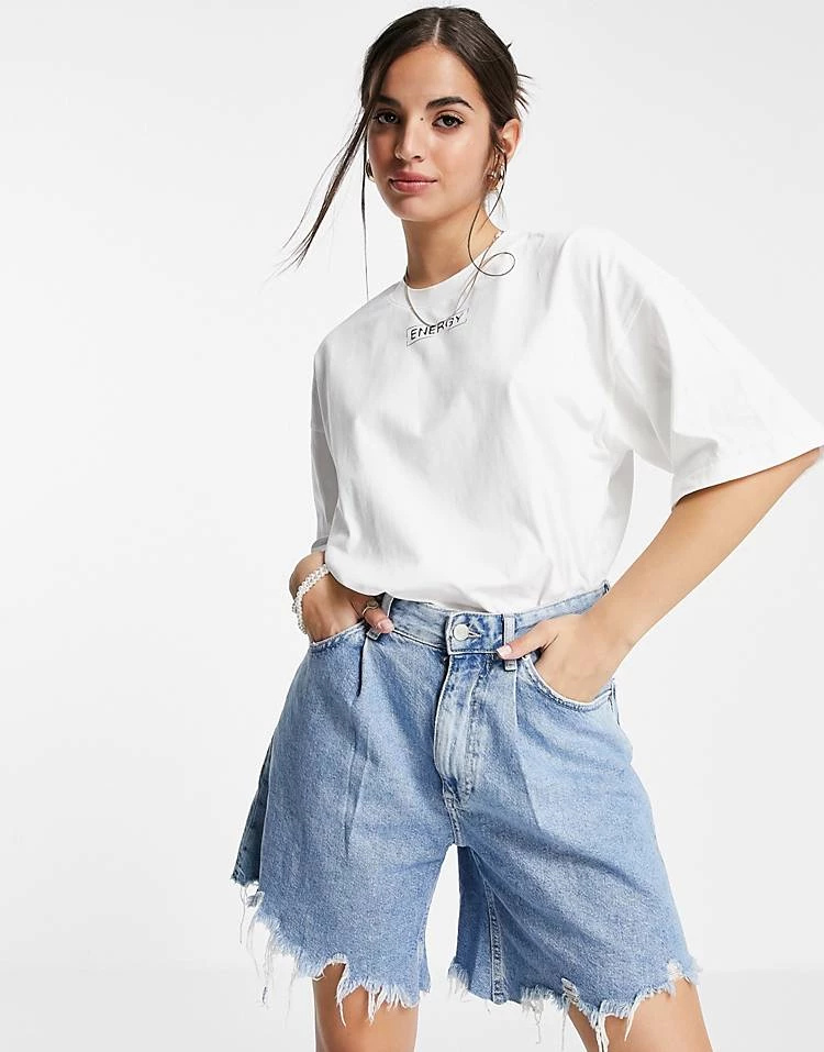 Urban Revivo Classic T-shirt In White For Women 3 Urban Revivo Classic T-shirt In White For Women