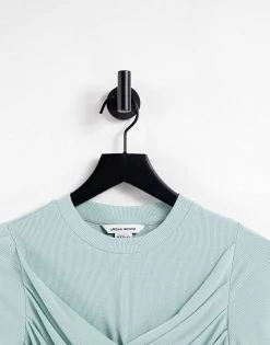 Urban Revivo Twist Front T-shirt In Dark Aqua Green For Women -Urban Revivo Sales unnamed file 2620