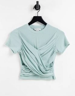Urban Revivo Twist Front T-shirt In Dark Aqua Green For Women -Urban Revivo Sales unnamed file 2622