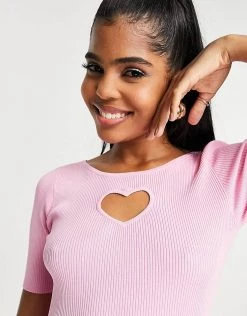 Urban Revivo Knitted Midi Dress With Cut Out Heart In Pink For Women 10 Urban Revivo Knitted Midi Dress With Cut Out Heart In Pink For Women -Urban Revivo Sales unnamed file 268