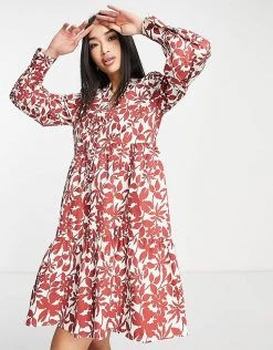 Urban Revivo Skater Mini Dress In Red For Women -Urban Revivo Sales unnamed file 309