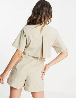 Urban Revivo Utility Playsuit In Beige For Women -Urban Revivo Sales unnamed file 33