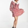 Urban Revivo Floral Print Mini Dress In Red For Women -Urban Revivo Sales unnamed file 340