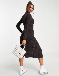 Urban Revivo Knitted Midi Dress In Black For Women -Urban Revivo Sales unnamed file 362