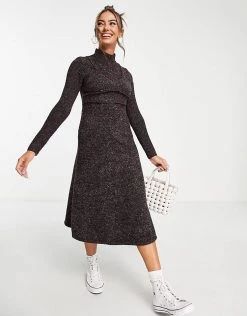 Urban Revivo Knitted Midi Dress In Black For Women -Urban Revivo Sales unnamed file 363