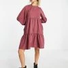 Urban Revivo Smock Dress In Pink For Women