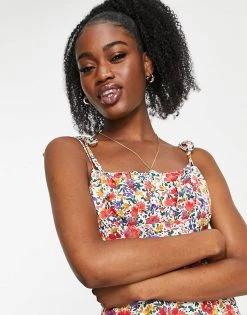 Urban Revivo Tie Strap Midi Dress In Red Floral Print For Women -Urban Revivo Sales unnamed file 382