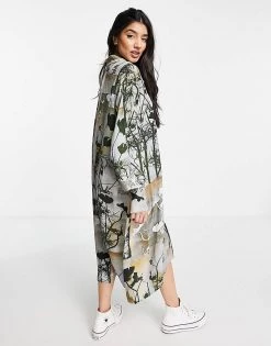 Urban Revivo Printed Shirt Dress In Grey For Women -Urban Revivo Sales unnamed file 388