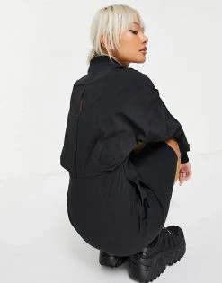 Urban Revivo Long Sleeve Shirt Dress In Black For Women Grey -Urban Revivo Sales unnamed file 392