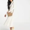 Urban Revivo Knitted Midi Dress In White For Women -Urban Revivo Sales unnamed file 410