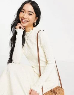 Urban Revivo Knitted Midi Dress In White For Women -Urban Revivo Sales unnamed file 412