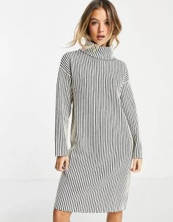 Urban Revivo Knitted Midi Dress In White Stripe For Women -Urban Revivo Sales unnamed file 422