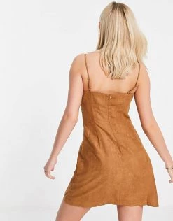 Urban Revivo Strappy Fitted Mini Dress In Brown For Women -Urban Revivo Sales unnamed file 438