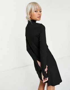 Urban Revivo Cut Out Neck Mini Dress In Black For Women -Urban Revivo Sales unnamed file 452