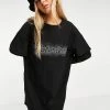 Urban Revivo Slogan T-shirt Mini Dress In Black For Women -Urban Revivo Sales unnamed file 460