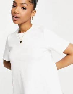 Urban Revivo Mini T-shirt Dress With Dropped Hem In White For Women -Urban Revivo Sales unnamed file 47