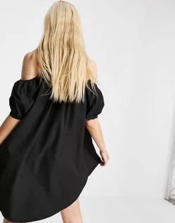 Urban Revivo Cold Shoulder Mini Dress In Black For Women -Urban Revivo Sales unnamed file 498