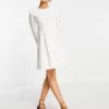 Urban Revivo Denim Mini Dress With Oversized Collar In White For Women -Urban Revivo Sales unnamed file 530
