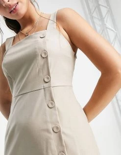 Urban Revivo Button Through Pinafore Dress In Beige For Women 9 Urban Revivo Button Through Pinafore Dress In Beige For Women -Urban Revivo Sales unnamed file 542