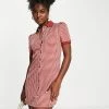 Urban Revivo Polo Neck Mini Dress In Red Check Print For Women 1 Urban Revivo Polo Neck Mini Dress In Red Check Print For Women -Urban Revivo Sales unnamed file 55