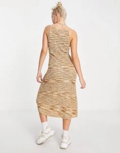 Urban Revivo Knitted Midi Cami Dress In Space Dye For Women Khaki -Urban Revivo Sales unnamed file 557