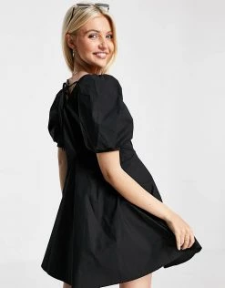 Urban Revivo Puff Sleeve Mini Dress In Black For Women -Urban Revivo Sales unnamed file 573