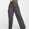 Urban Revivo Wide Leg Trousers In Light Grey For Women -Urban Revivo Sales unnamed file 685