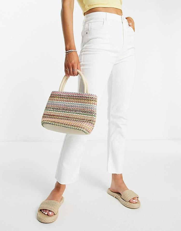 Urban Revivo Straight Leg Jeans In Off White For Women 7 Urban Revivo Straight Leg Jeans In Off White For Women - Image 5